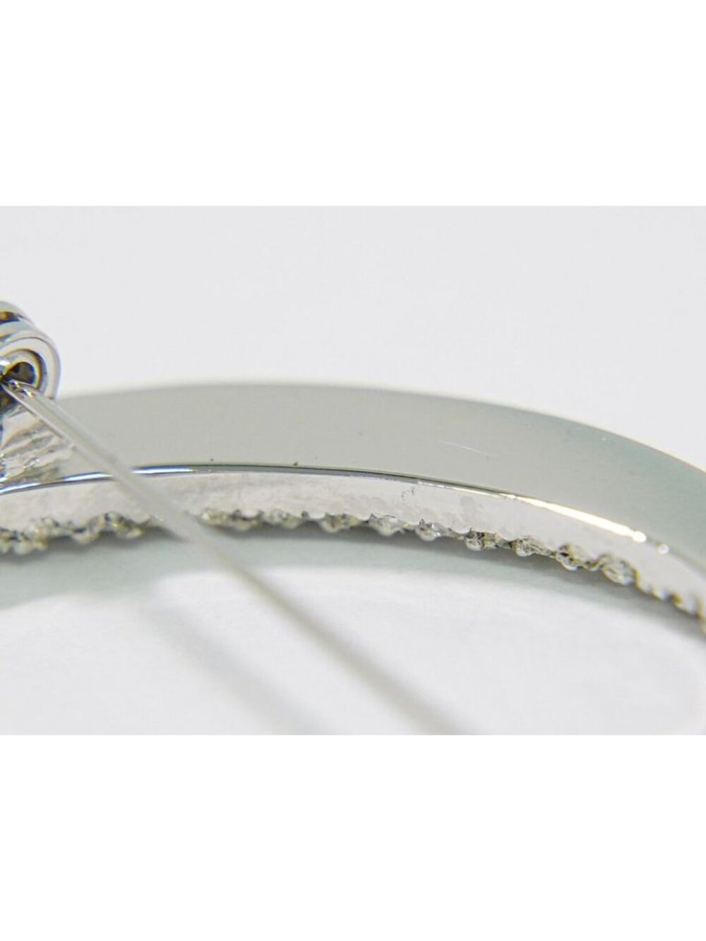 Dior Dlogo Line Stone Brooch Metal Silver - Picture 6 of 9